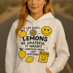 lemon quote hoodie