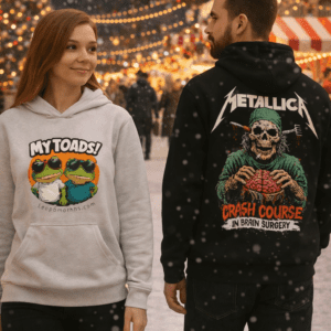 metallica ai art hoodie