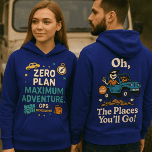 jeep theme hoodie, adventure style
