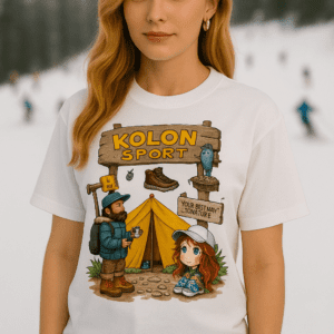 kolon sport art on t-shirt
