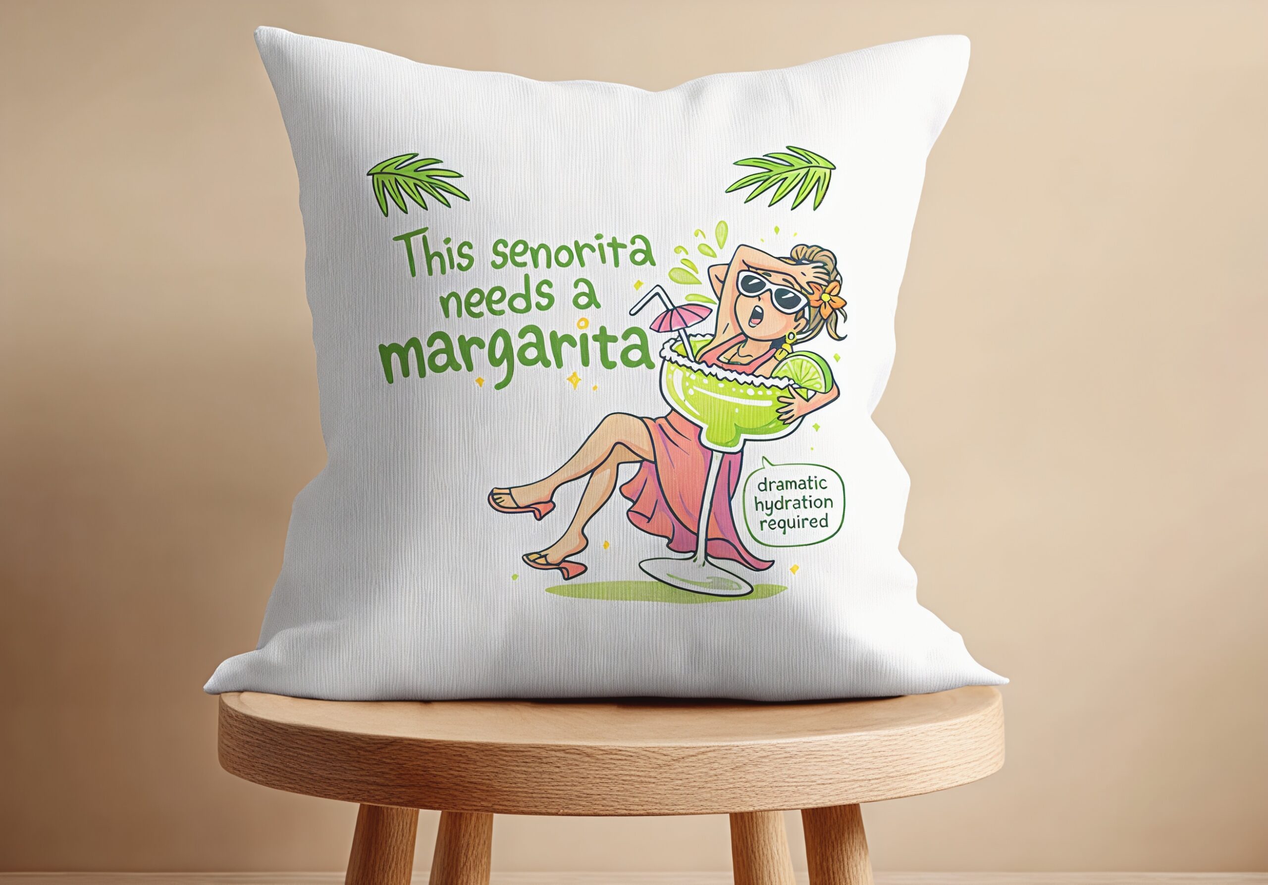 margarita theme cushion
