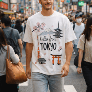 tokyo ai art tshirt