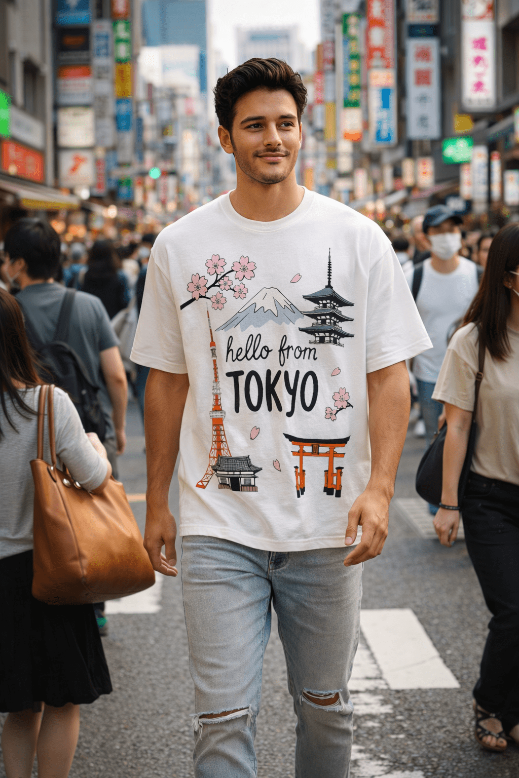 tokyo ai art tshirt