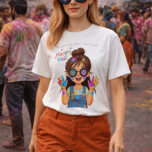 holi gulal glam t-shirt