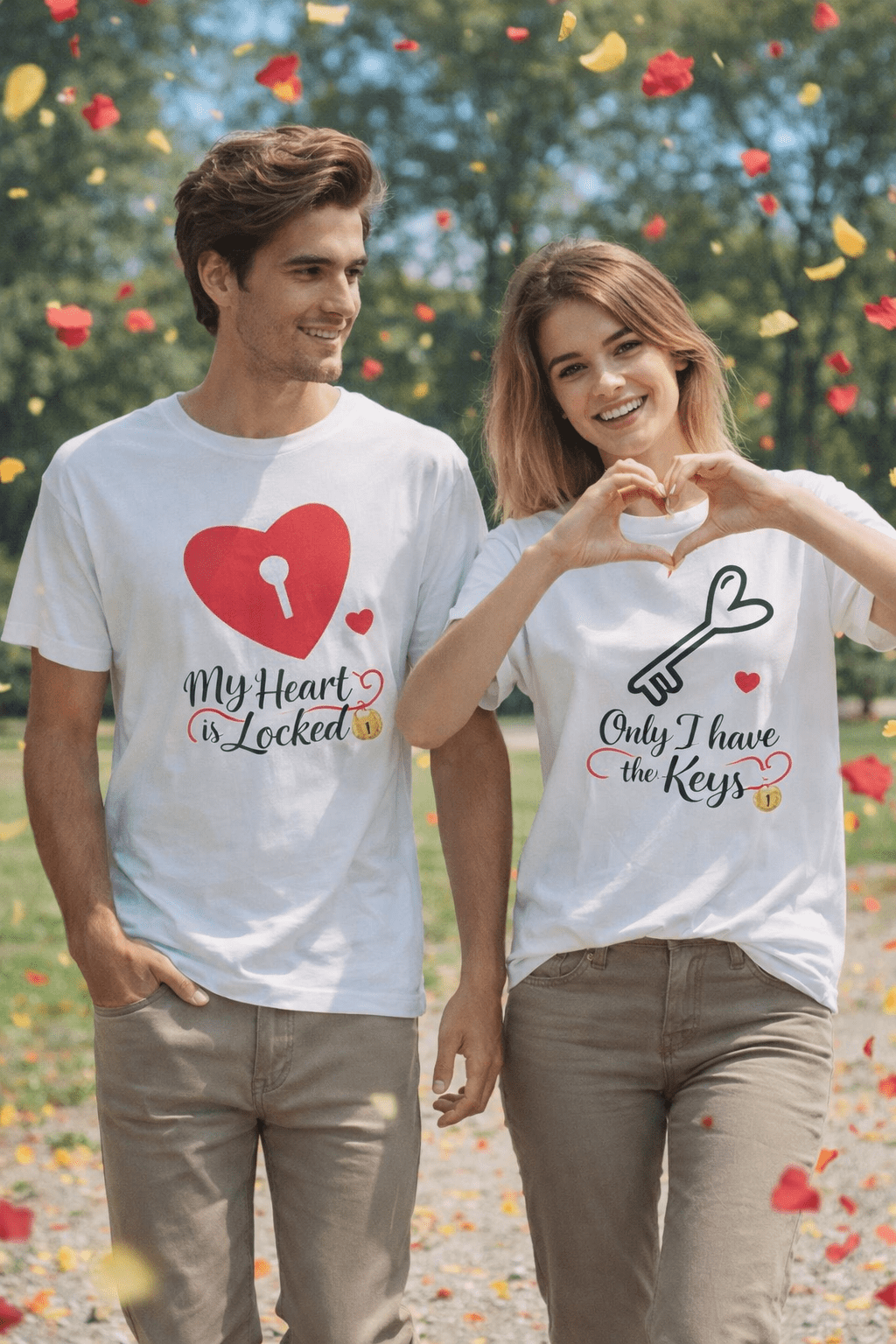 valentines t-shirt couple