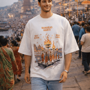 banaras ghat aarti t-shirt