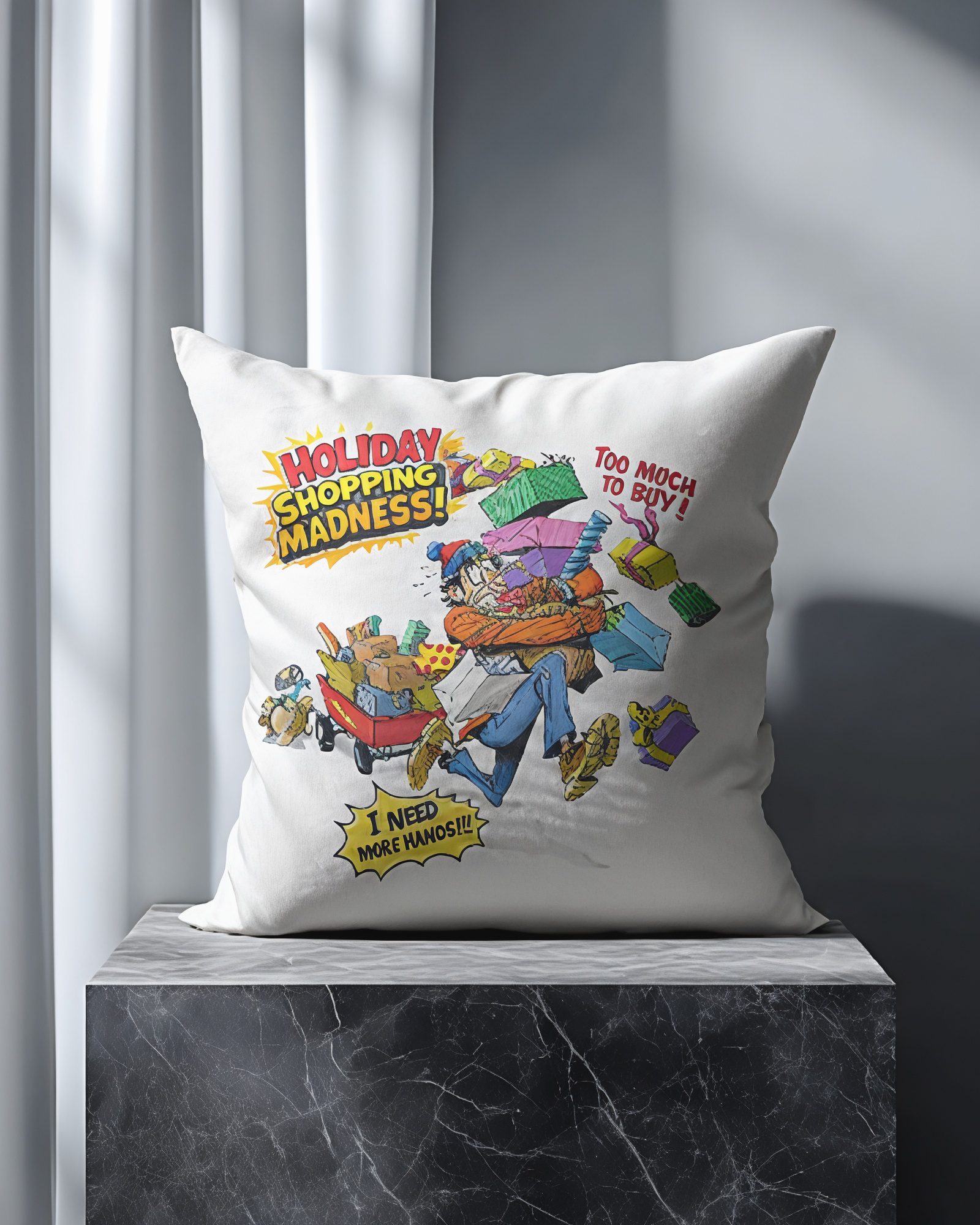 Retail Frenzy Cushion