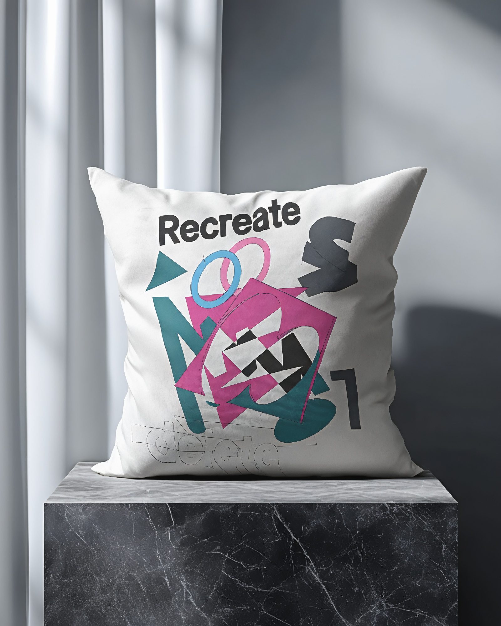 Glitch Genesis Cushion