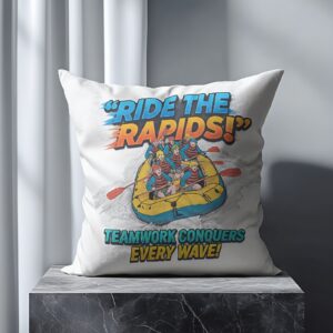 Rafting Rebels Cushion