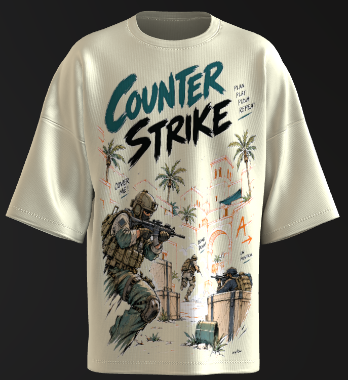 counter strike art tee