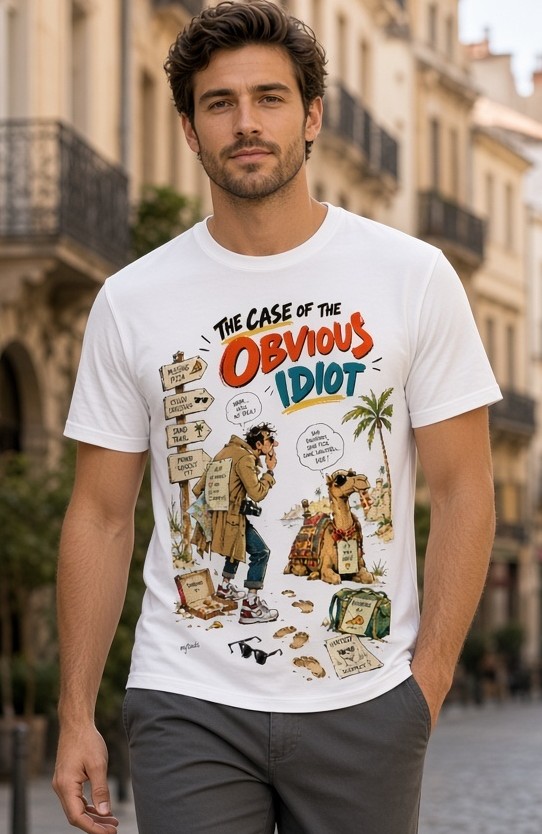 detective art tee