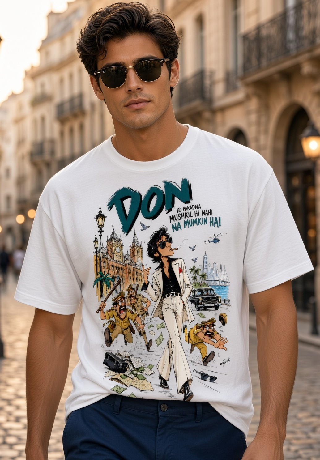 don movie scene art tee